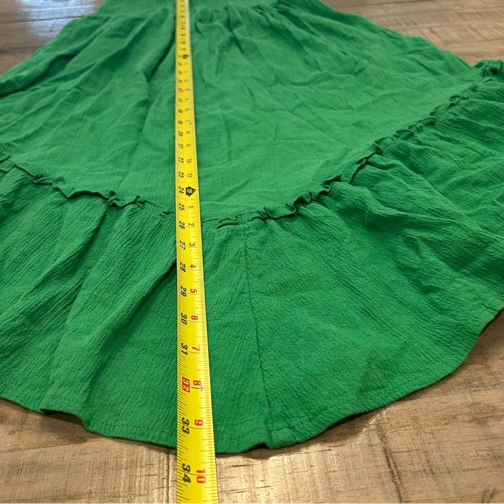 Smocked Waist Skirt Wild Fable Summery Vibrant Green Excellent Condition Small - Picture 6 of 7